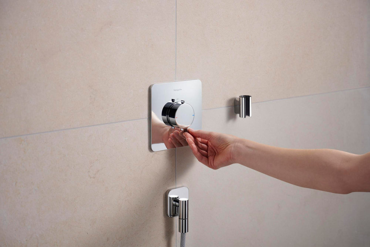 HANSGROHE Porter Fine Brausehalter – Wandhalterung aus Metall für konische Brauseschläuche