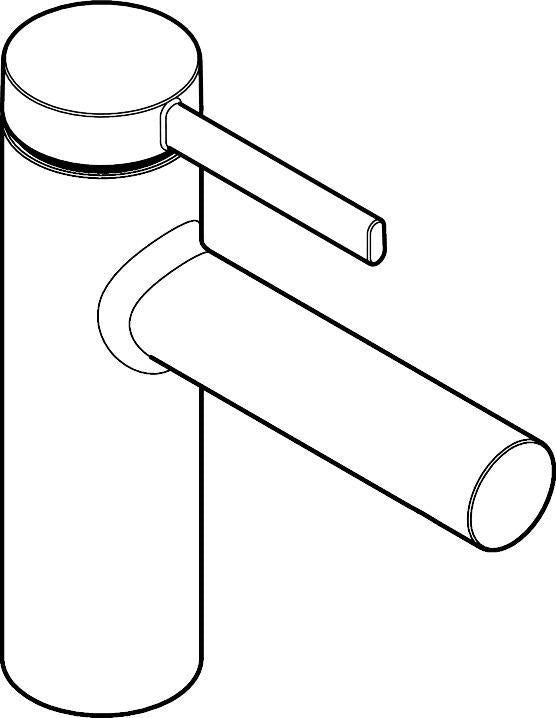 HANSGROHE Zesis S 100 Waschtisch-Einhebelmischer mit Zugstangen-Ablaufgarnitur mattschwarz – ComfortZone 100, CoolStart