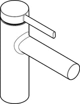 HANSGROHE Zesis S 100 Waschtisch-Einhebelmischer mit Zugstangen-Ablaufgarnitur mattschwarz – ComfortZone 100, CoolStart