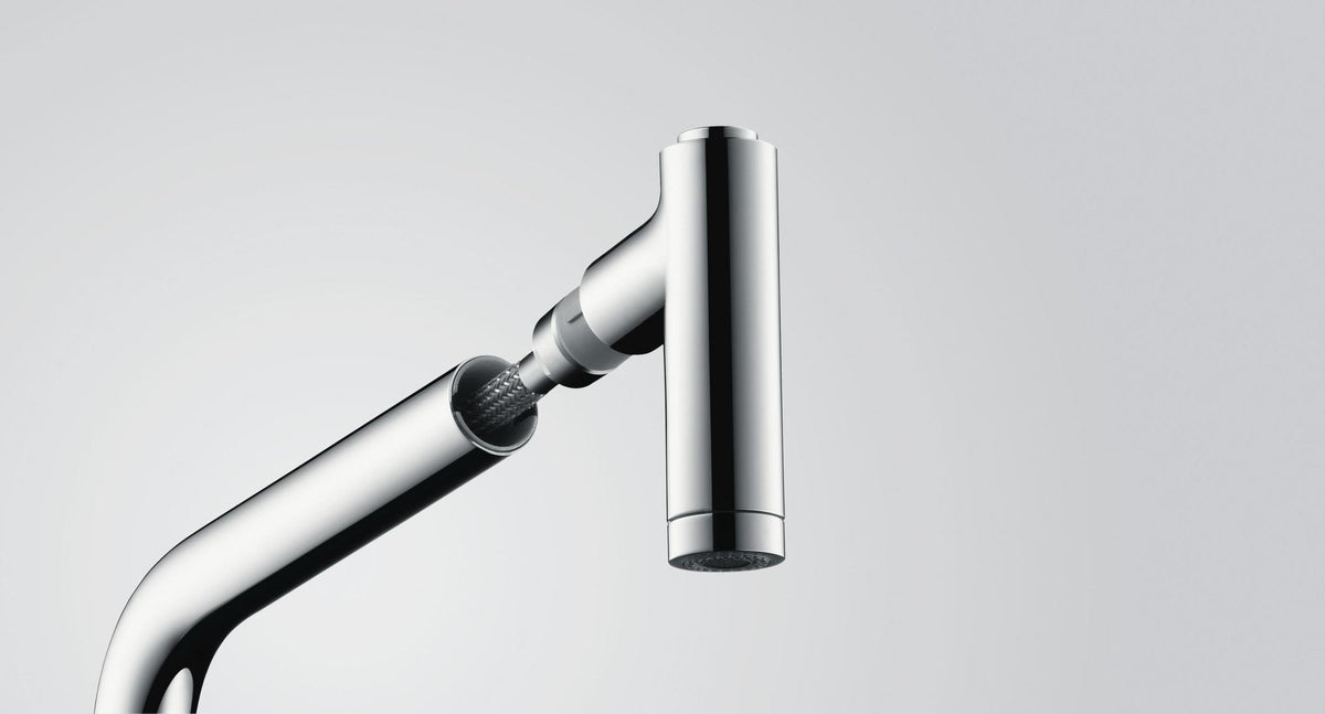 HANSGROHE Metris Select 320 Küchenmischer mit Ausziehauslauf, Select-Knopf und ComfortZone