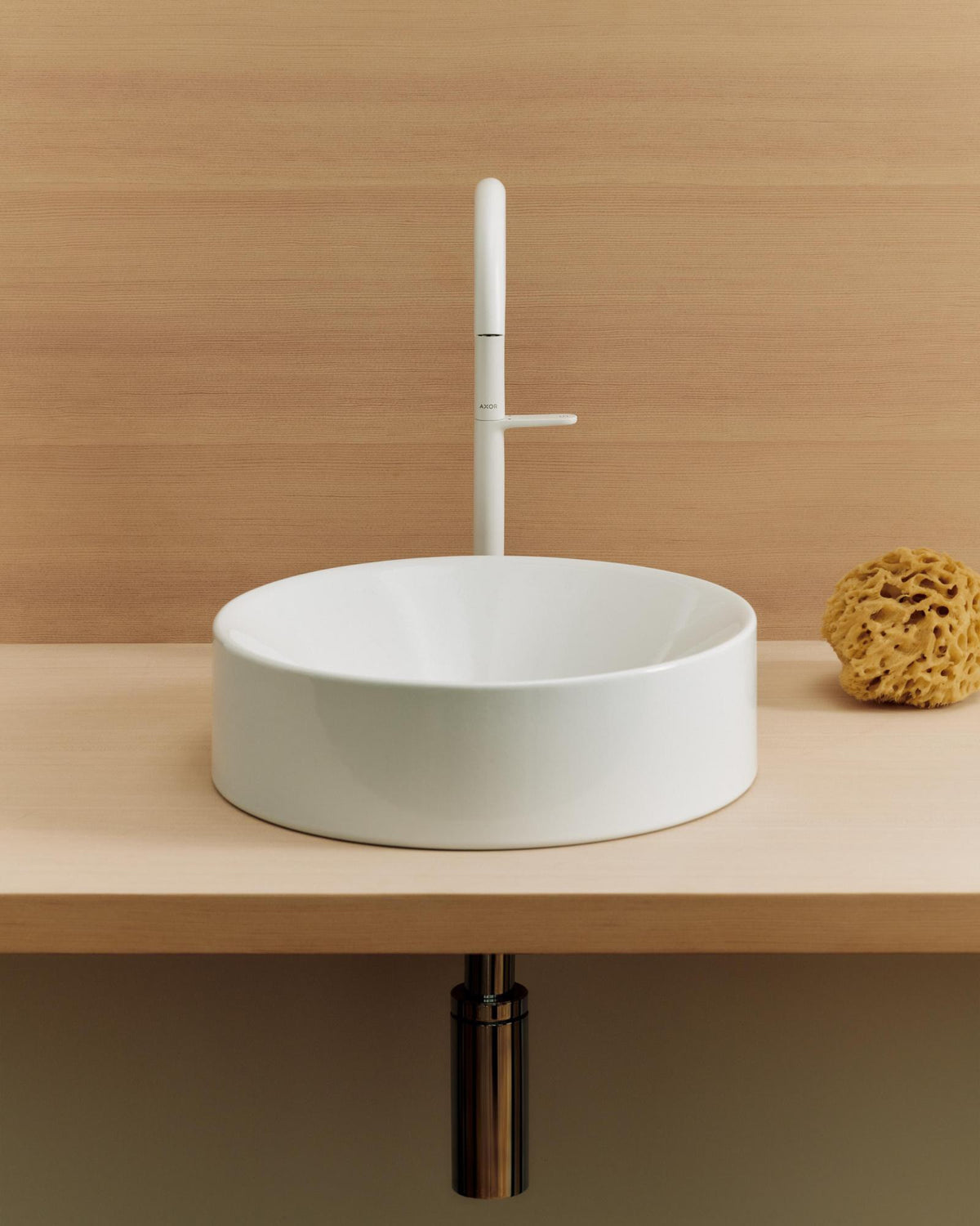 AXOR ONE Select 260 Waschtischmischer mit Push-Open Ablaufgarnitur, chrom