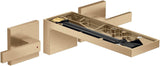 AXOR MYEDITION 3-Loch-Waschtischmischer mit Push-Open Ablaufgarnitur in Chrom