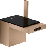 AXOR MYEDITION Einhebel-Bidetmischer ohne Platte polished gold optic mit Push-Open Ablaufgarnitur