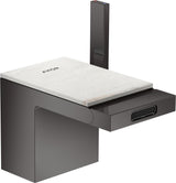 AXOR MyEdition Platte 150 in Leder – Abnehmbare Design-Abdeckung für Waschtischarmaturen