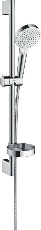 HANSGROHE Crometta Vario Brauseset weiß/chrom mit Unica´Croma Brausestange 650 mm