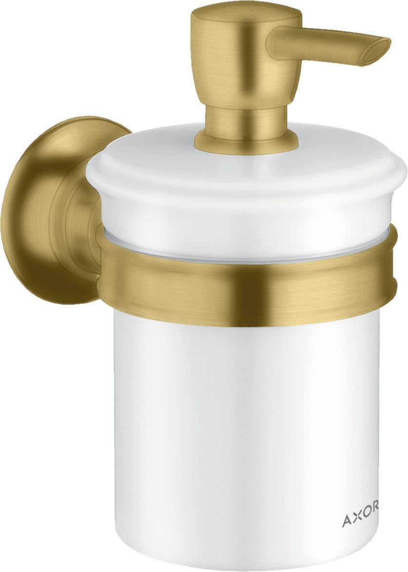 AXOR MONTREUX Lotionspender Wandmontage – 300 ml Porzellan-Behälter, verchromt