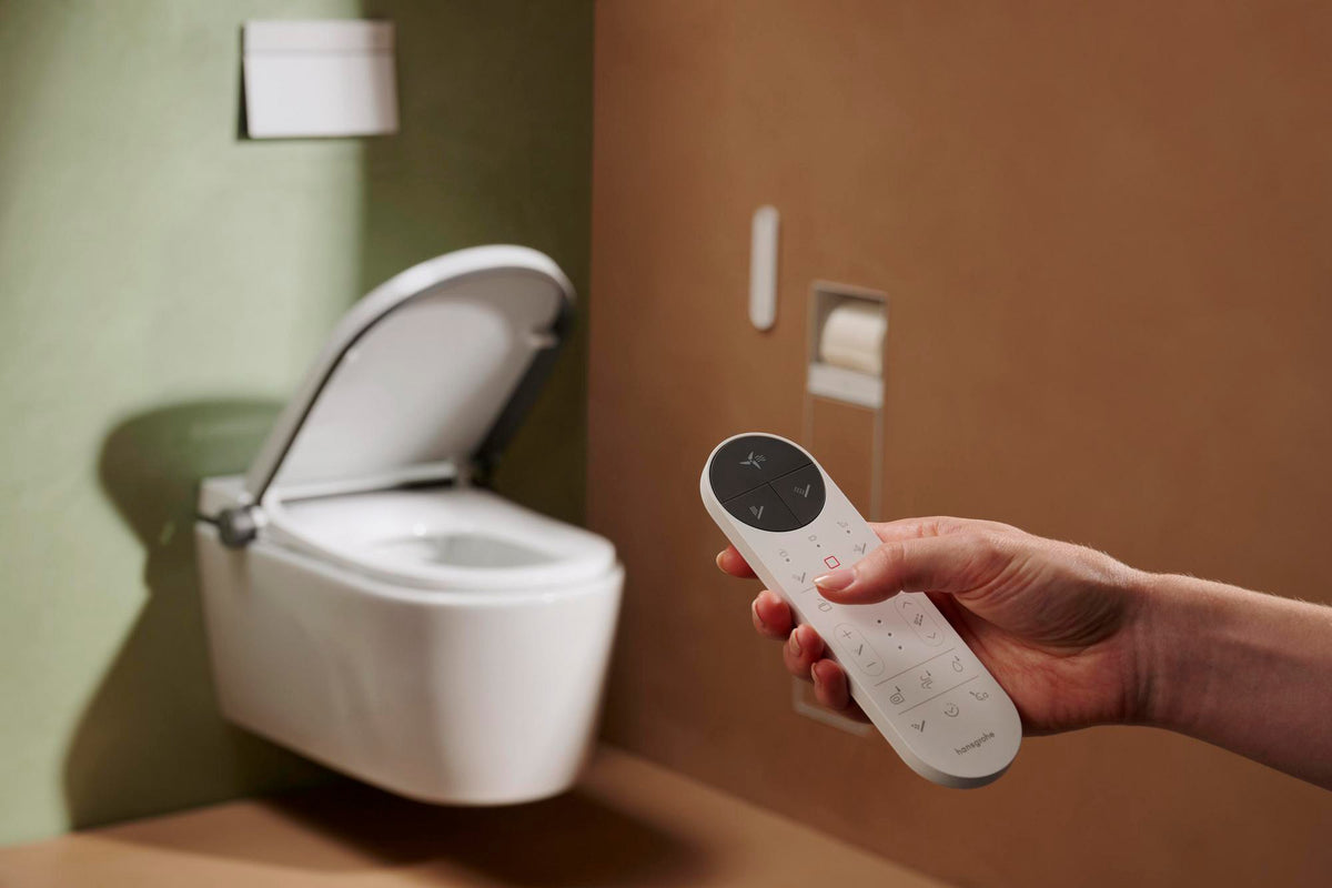 HANSGROHE Dusch-WC LavaPura Element S AquaHelix Flush mit HygieneEffect – Komplettset Wand-WC