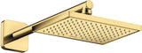 AXOR Brausearm 390mm DN 15 softsquare polished red gold – Wandmontage, Messing