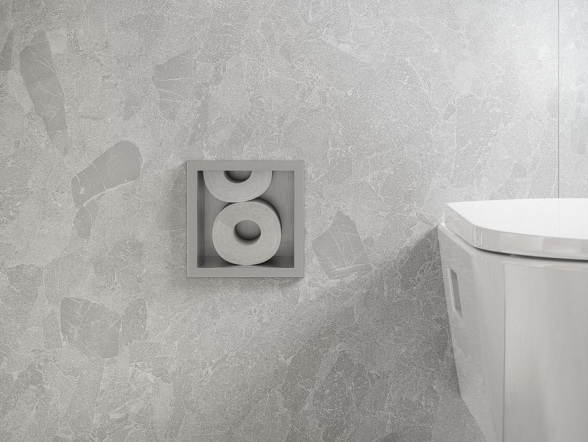 HANSGROHE XtraStoris Original WC-Papierhalter mit Vorratsbehälter für 6 Rollen mattweiß