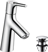 HANSGROHE Talis S Einhebel-Waschtischmischer 80 mit Ablaufgarnitur, chrom