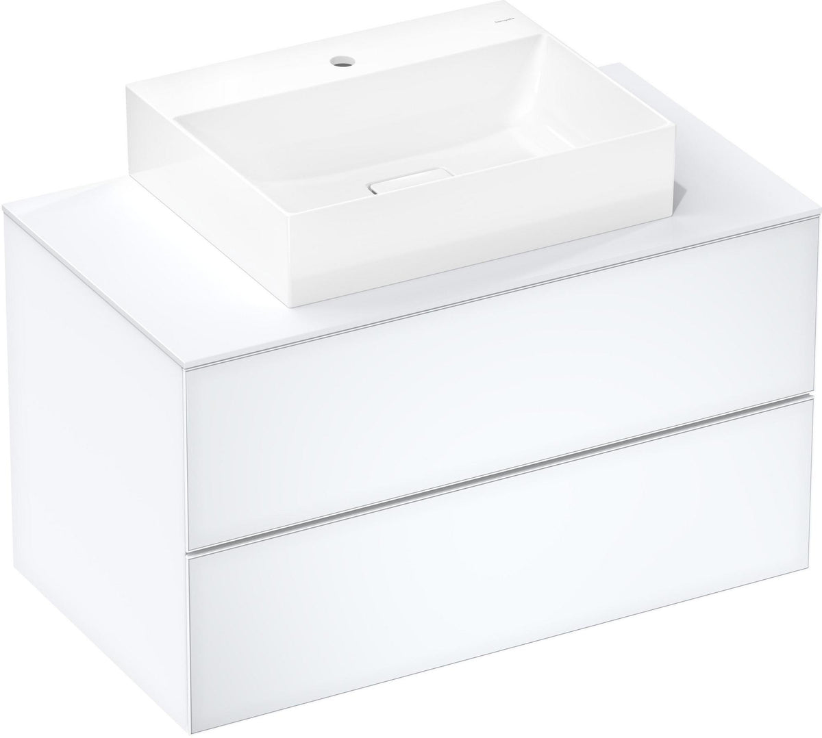 HANSGROHE Xevolos E Aufsatz-Handwaschbecken 600x480mm weiß SmartClean