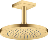 AXOR Decken-Anschlussstück 100 mm DN 15 eckig in Edelstahl-Optik von Hansgrohe