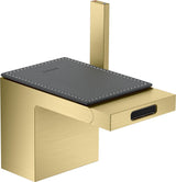 AXOR MyEdition Platte 150 in Leder – Abnehmbare Design-Abdeckung für Waschtischarmaturen