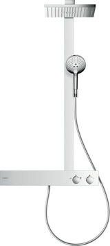 HANSGROHE Raindance E 300 Showerpipe Duschsystem mit Thermostat ShowerTablet 600, 300x300 mm, Chrom