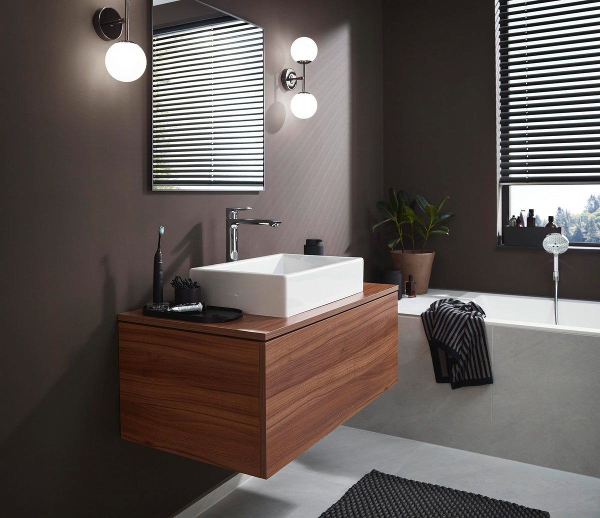 HANSGROHE Metris 260 Einhebel-Waschtischmischer mit ComfortZone, Zugstangen-Ablaufgarnitur und Temperaturbegrenzung, chrom