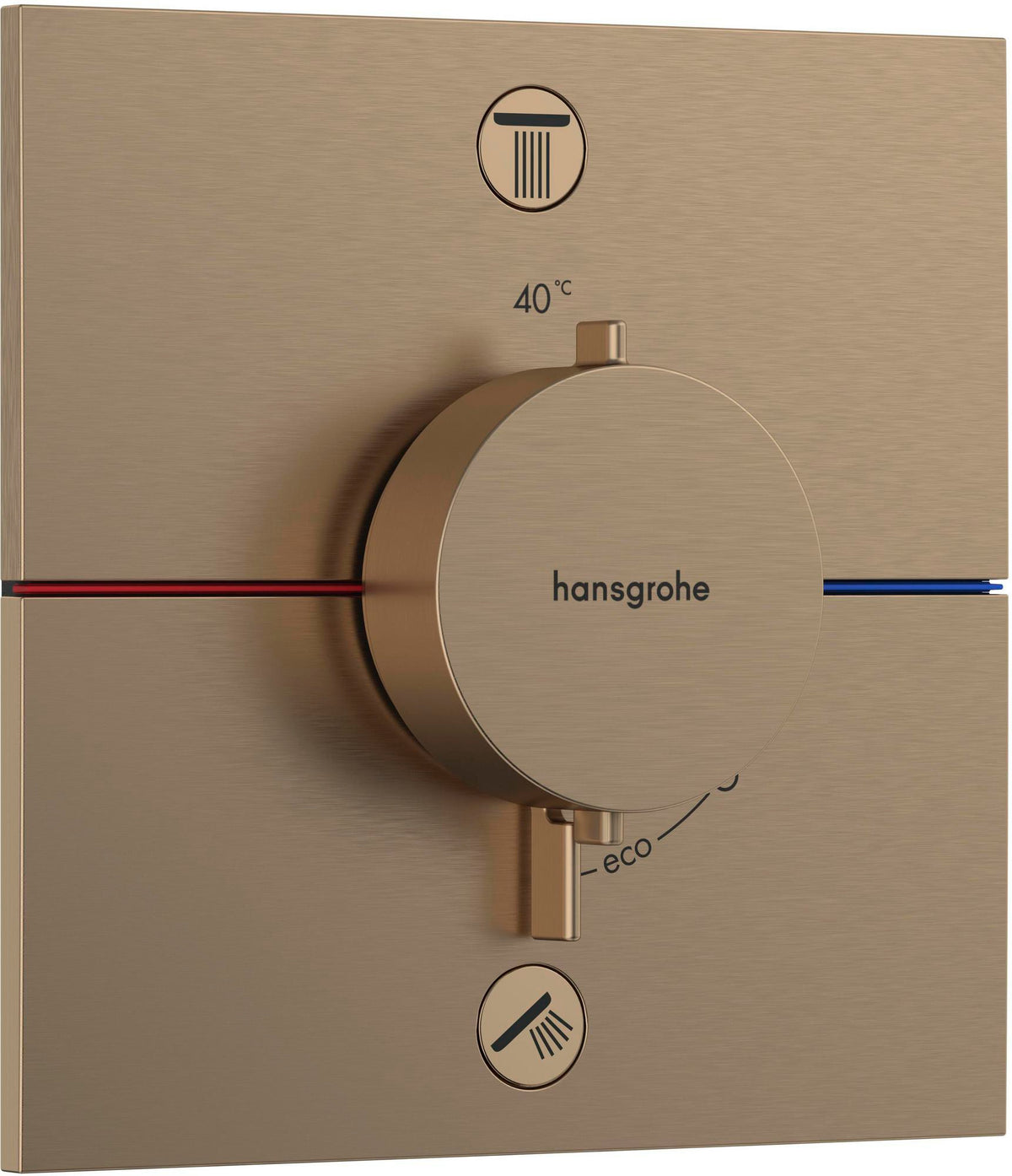 HANSGROHE ShowerSelect Comfort E Thermostat Fertigmontageset UP Chrom für 2 Verbraucher