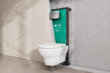 Hansgrohe iFrame Element E Betätigungsplatte mit 2-Mengen-Spülung, Metall, gebürstet
