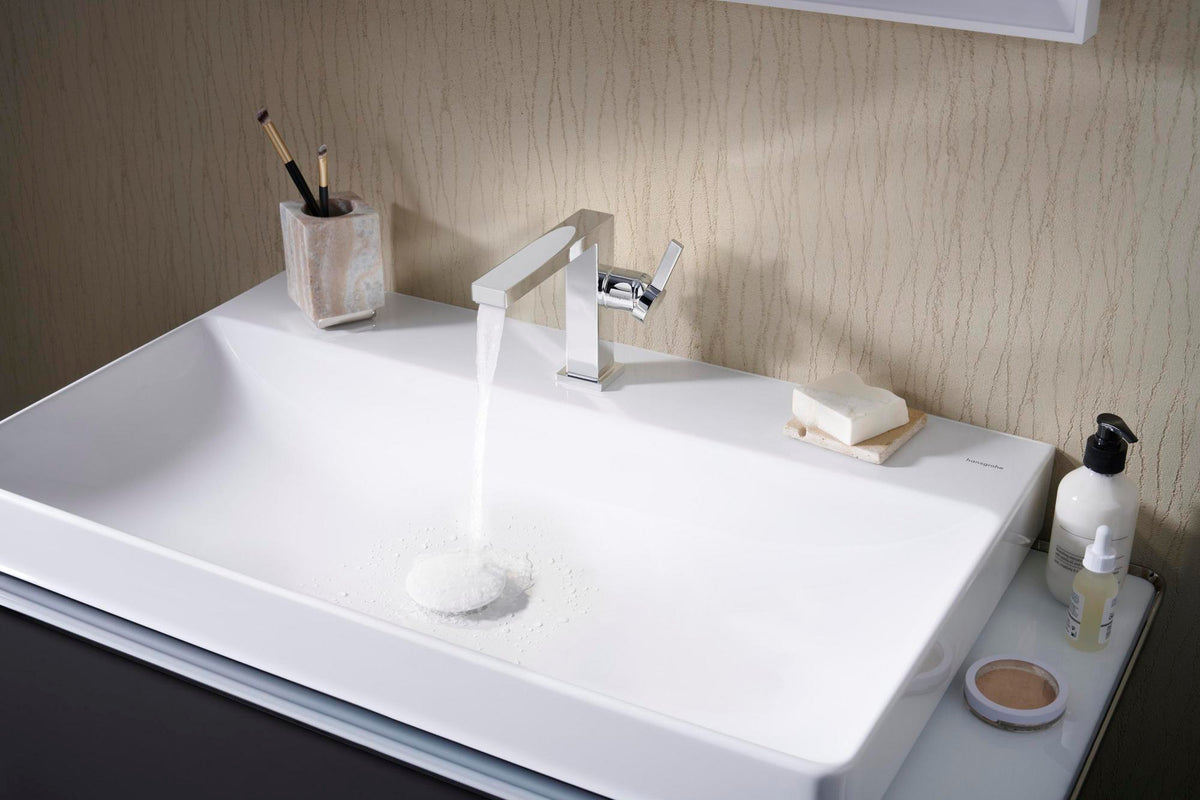 Hansgrohe Tecturis E Einhebel-Waschtischmischer 110 CoolStart mit Push-Open Ablaufgarnitur
