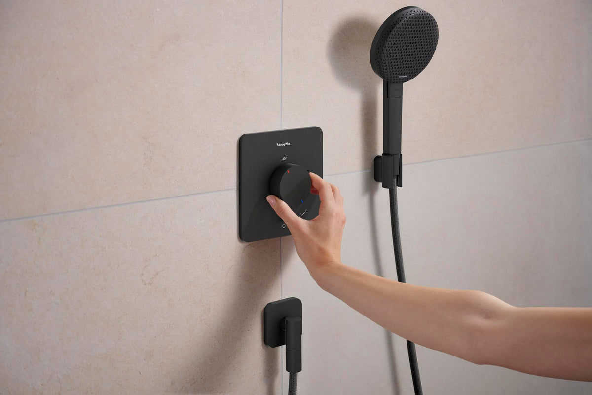 HANSGROHE Porter Fine Brausehalter – Wandhalterung aus Metall für konische Brauseschläuche