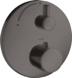 schwarz / brushed black chrome