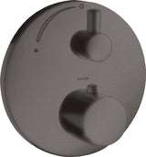 AXOR UNO² Thermostatbatterie Unterputz mit Absperrventil Chrom – 1 Verbraucher, Temperaturbegrenzer
