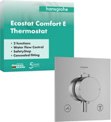 HANSGROHE Ecostat Comfort E Thermostat Fertigset für 2 Verbraucher – BBC, iBox universal 2