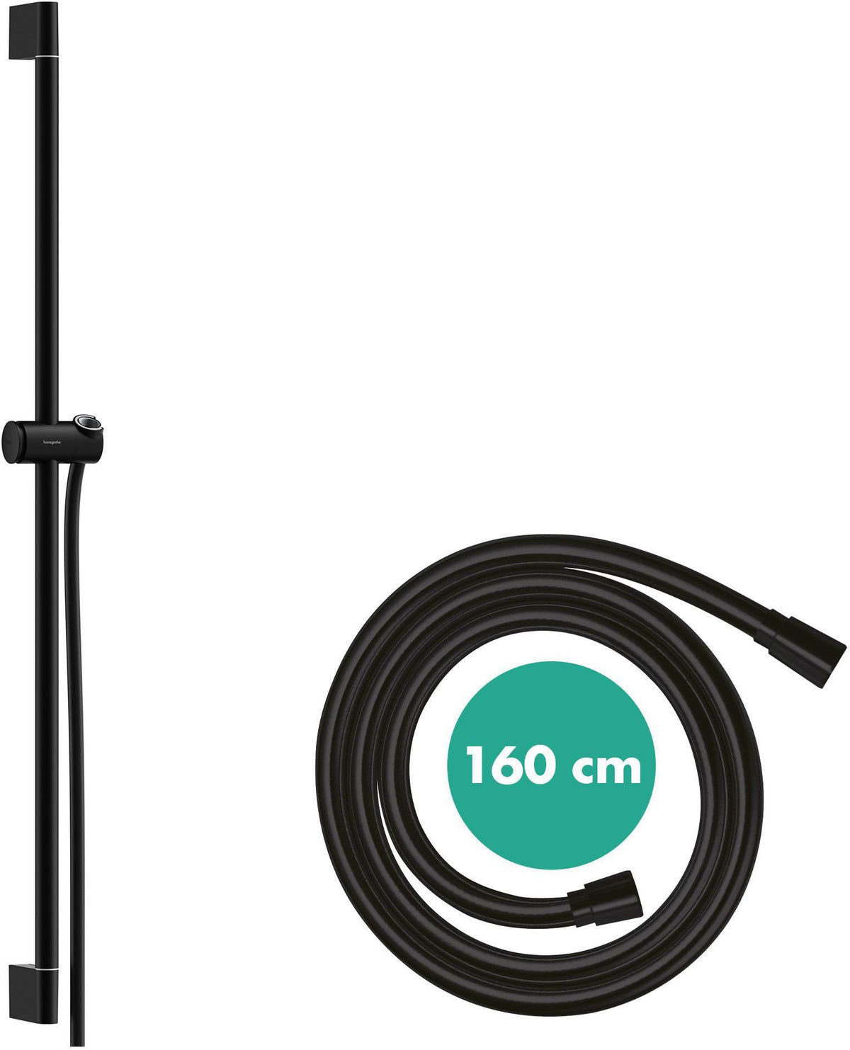 HANSGROHE Unica Pulsify Brausestange 650 mm Chrom mit Handbrausehalterung und Brauseschlauch