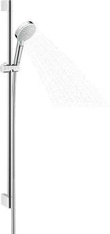 HANSGROHE Brauseset ECOSTAT 1001 CL COMBI Crometta, 650 mm Brausestange, weiß/chrom