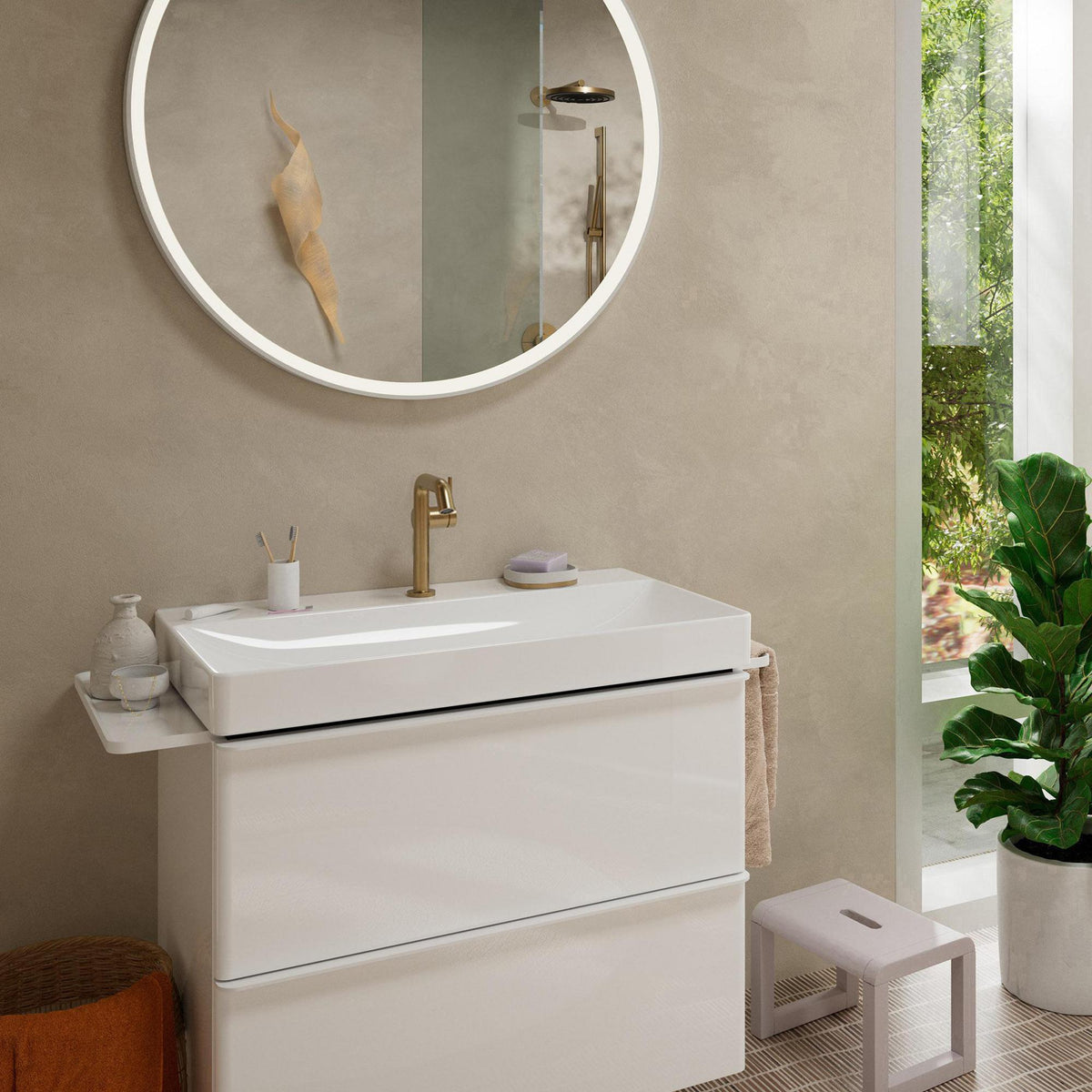 HANSGROHE Tecturis S Einhebel-Waschtischmischer mit CoolStart, 139 mm Ausladung, chrom