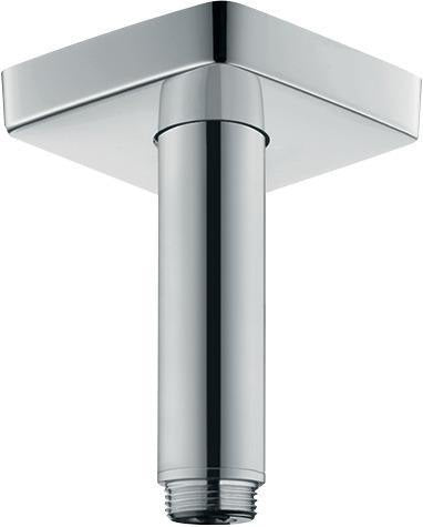 HANSGROHE Deckenanschluss E DN 15 100 mm chrom – Messing, mit Rosette, für Duschkopf