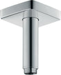 HANSGROHE Deckenanschluss E DN 15 100 mm chrom – Messing, mit Rosette, für Duschkopf