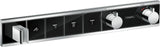 HANSGROHE RainSelect Fertigmontageset Thermostat mit Brausehalter für 4 Verbraucher, Chrom