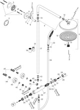 HANSGROHE Raindance Select S 300 Showerpipe Duschsystem mit 2 Strahlarten, Thermostat und 300 mm Kopfbrause in Chrom