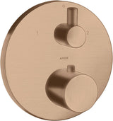 AXOR UNO² Thermostatbatterie mit Ab-/Umstellventil, chrom – 2 Verbraucher, Temperaturbegrenzer