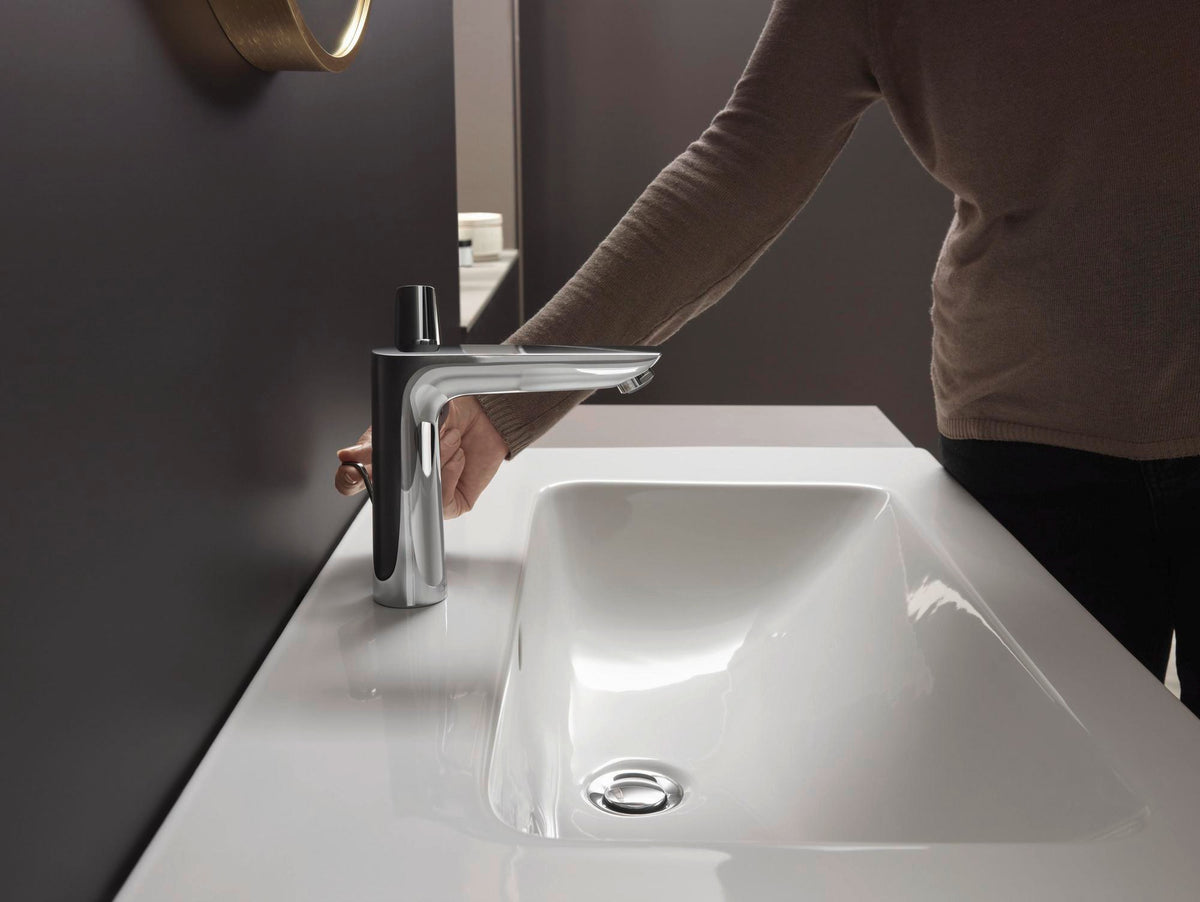 HANSGROHE Talis E Einhebel-Waschtischmischer 150 mit Zugstangen-Ablaufgarnitur, chrom