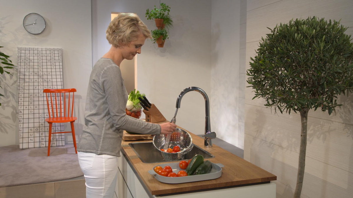 HANSGROHE Talis S 2jet Einhebel-Küchenmischer mit Ausziehbrause, ComfortZone 200, Chrom