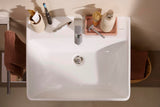 Hansgrohe Xanuia Q Waschtisch 600x480 mm weiß ohne Hahnloch mit Überlauf
