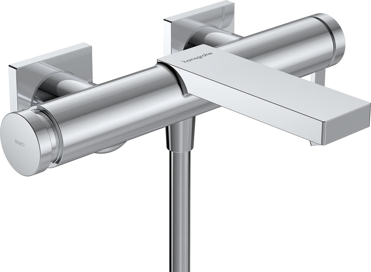 HANSGROHE Tecturis E Einhebel-Wannenmischer Aufputz Chrom – WaterfallStream & Select-Umsteller