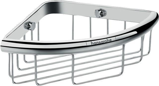 HANSGROHE Seifenkorb Logis Universal chrom – Wandmontage, verdeckte Befestigung, Metall