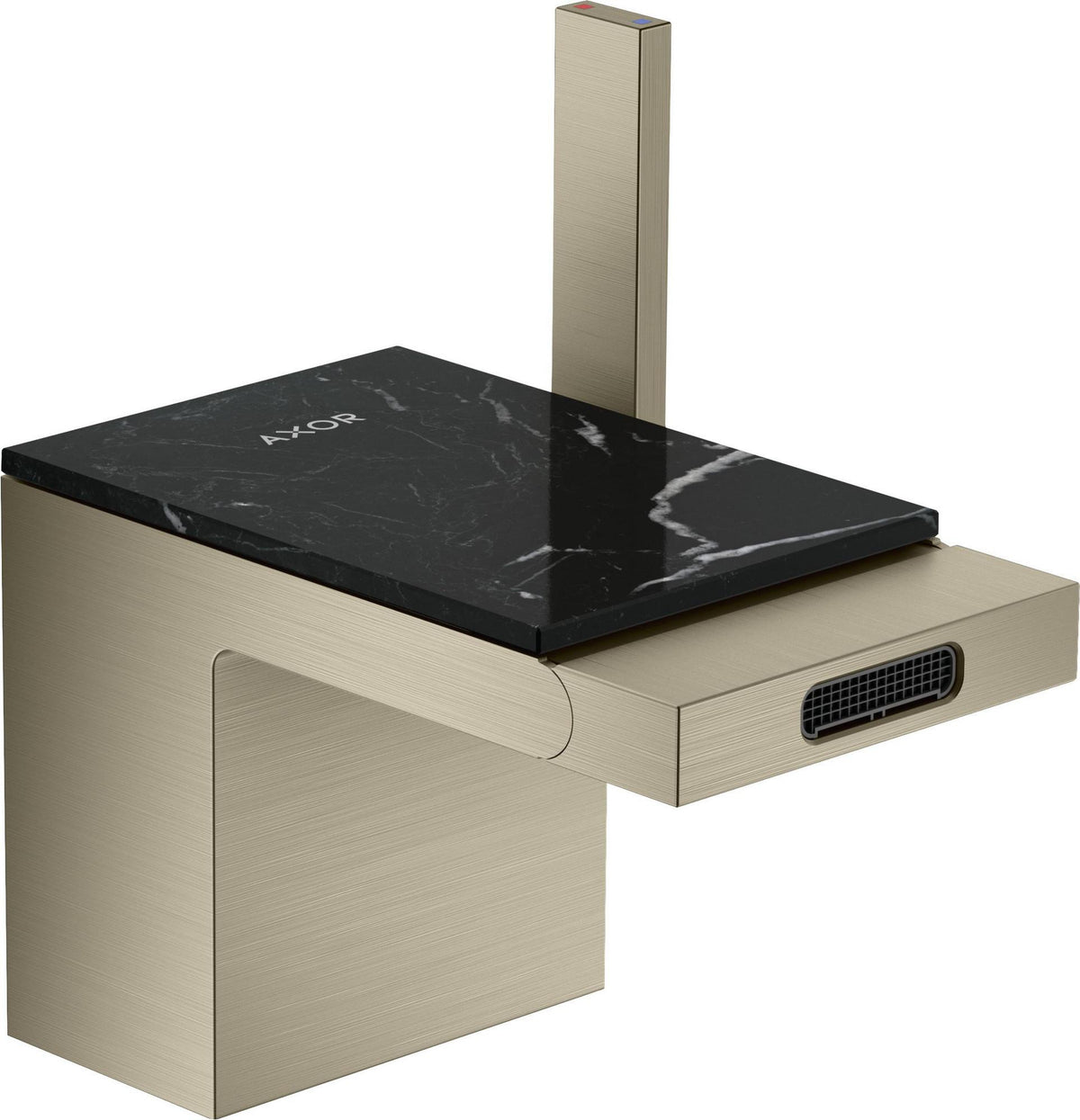 AXOR MyEdition Platte 150 in Leder – Abnehmbare Design-Abdeckung für Waschtischarmaturen