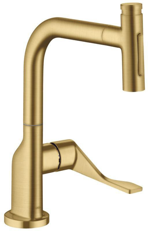 AXOR Citterio Spültischmischer 230 Select 2jet mit Ausziehbrause Chrom – ComfortZone und Select-Technologie