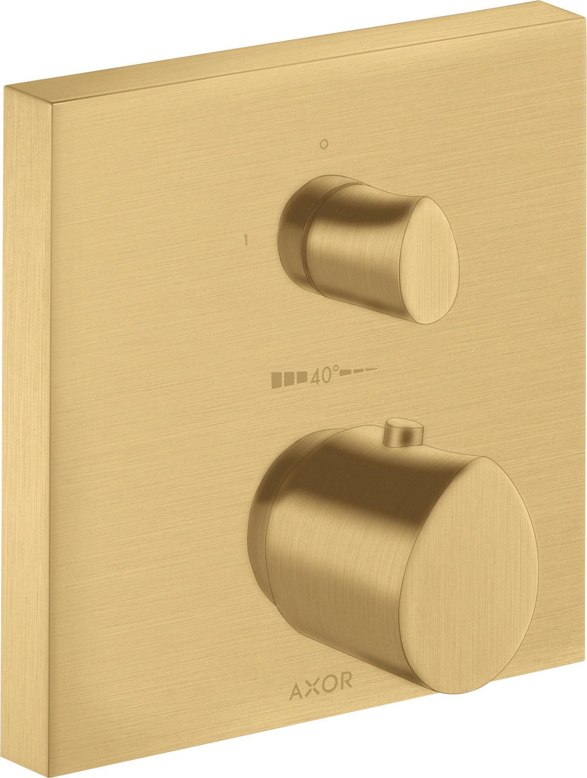 AXOR Starck Organic UP Thermostat mit Absperrventil – Chrom, 1 Verbraucher, quadratisch