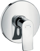 HANSGROHE Metris Brausemischer Fertigmontageset DN 15 Chrom mit Temperaturbegrenzung