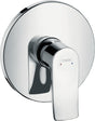 HANSGROHE Metris Brausemischer Fertigmontageset DN 15 Chrom mit Temperaturbegrenzung