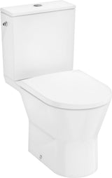 HANSGROHE EluPura Original S Stand-WC Set weiß mit Spülkasten, WC-Sitz und AquaChannel Flush