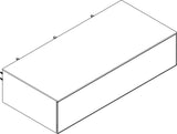 HANSGROHE Sideboard Xevolos E – 1180 mm, mattweiß, mit Keramikfront & PushOpen