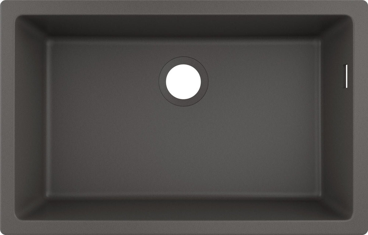 HANSGROHE Unterbauspüle S51 660 – SilicaTec, graphitschwarz, 1 Becken
