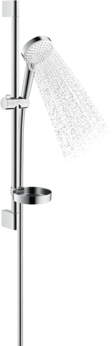 HANSGROHE Crometta Vario Brauseset weiß/chrom mit Unica´Croma Brausestange 650 mm