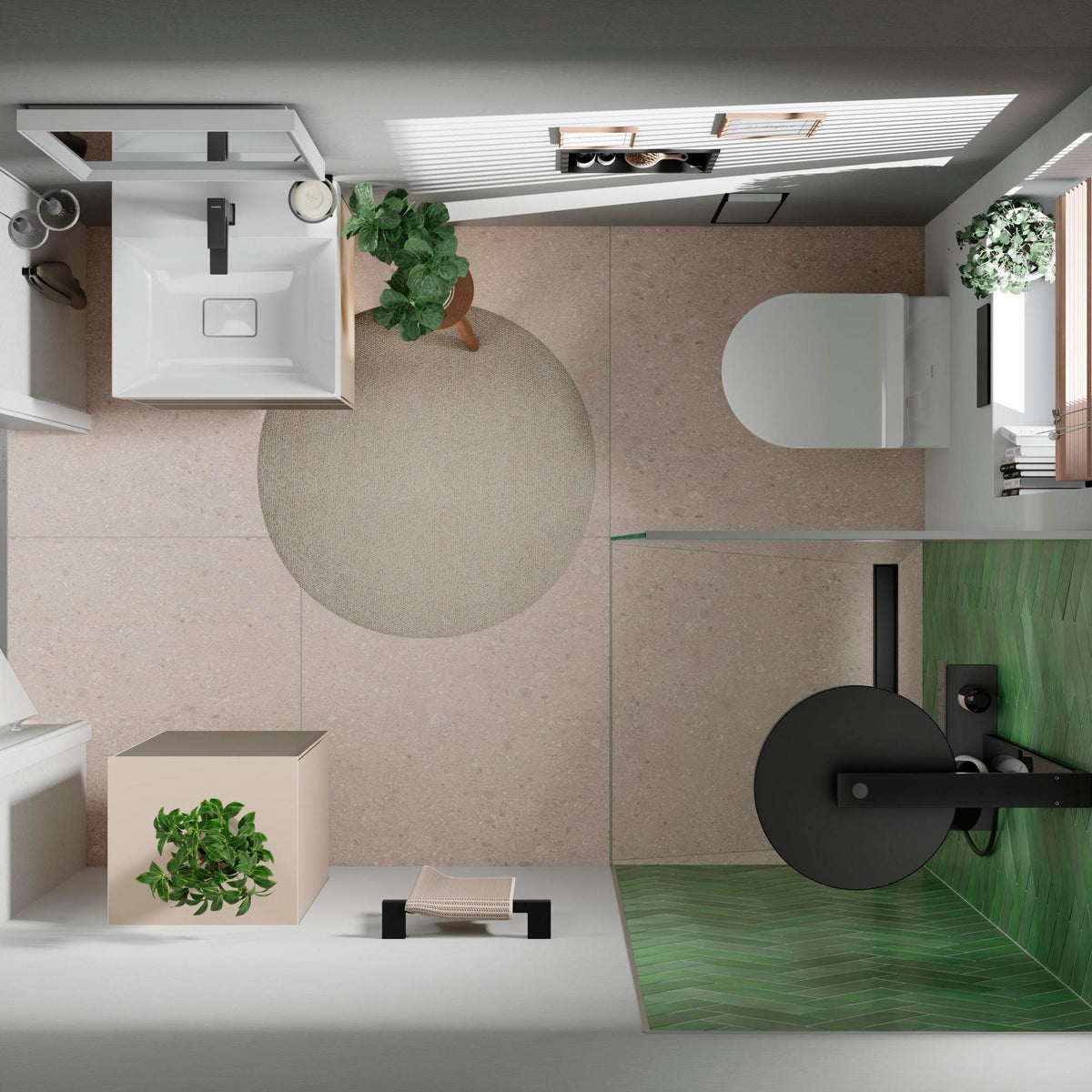 HANSGROHE Wandnische XtraStoris Original 300x150x100 mm mattschwarz mit Rahmen