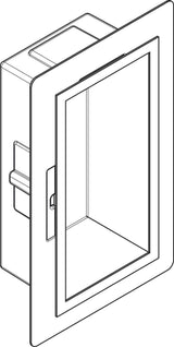 HANSGROHE XtraStoris Individual Wandnische 300x150x100 mm brushed bronze Designrahmen